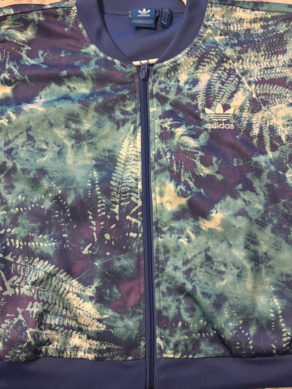 Adidas Originals “Ocean Elements” Cropped Track Jacket